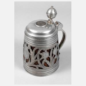 Barocker Krug mit Zinneinlagen