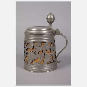 Barocker Krug mit Zinneinlagen
