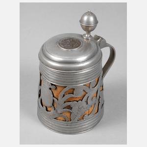 Barocker Krug mit Zinneinlagen