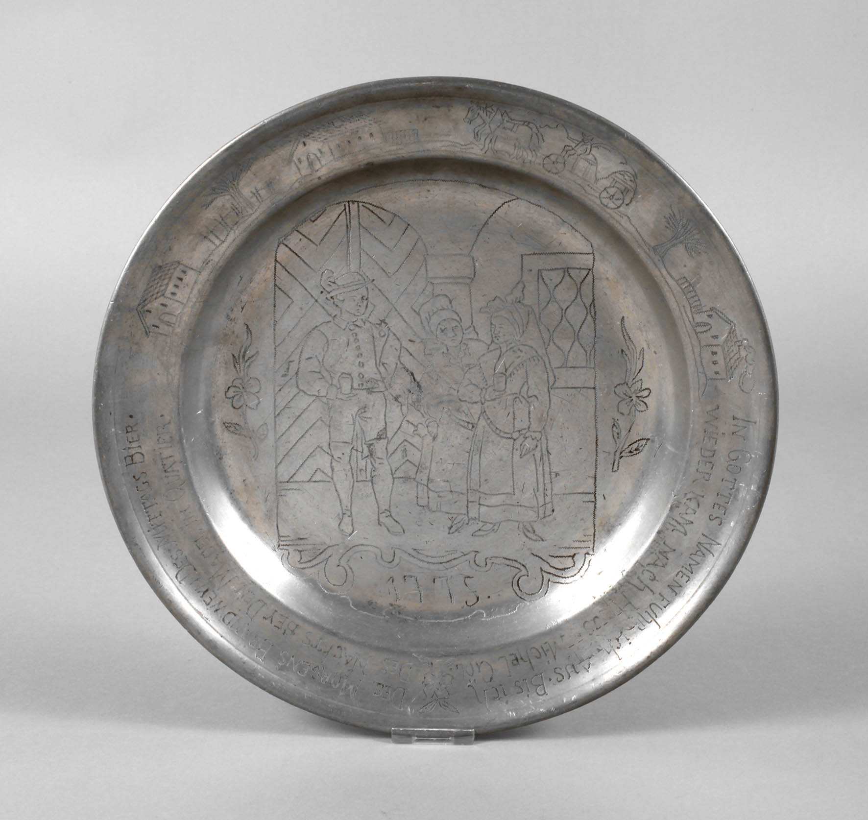 Großer Zinnteller 1775
