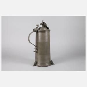 Mächtige Zunftschleifkanne der Tuchmacher