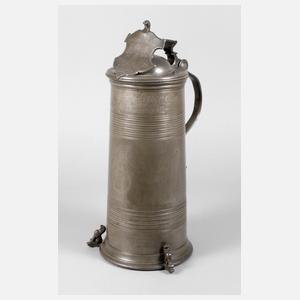 Mächtige Zunftschleifkanne der Tuchmacher