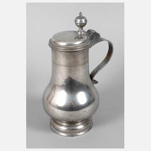 Großer birnenförmiger Zinnkrug