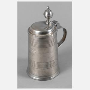 Konischer Zinnkrug Biedermeier