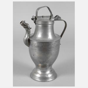 Zinnriegelkanne aus Plauen