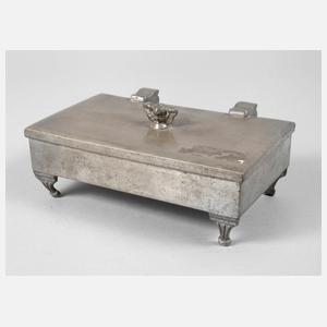 Zinn Briefmarkenschatulle