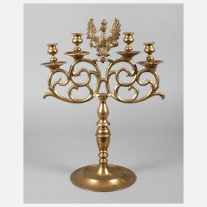 Großer preußischer Messingleuchter