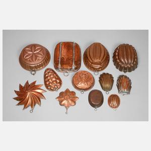 Konvolut Kupferformen