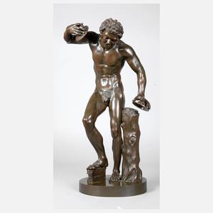 Musizierender Faun mit Zimbeln