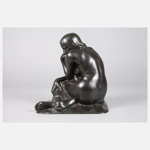 Hans Dietzsch-Sachsenhausen, Kauerndes Mädchen