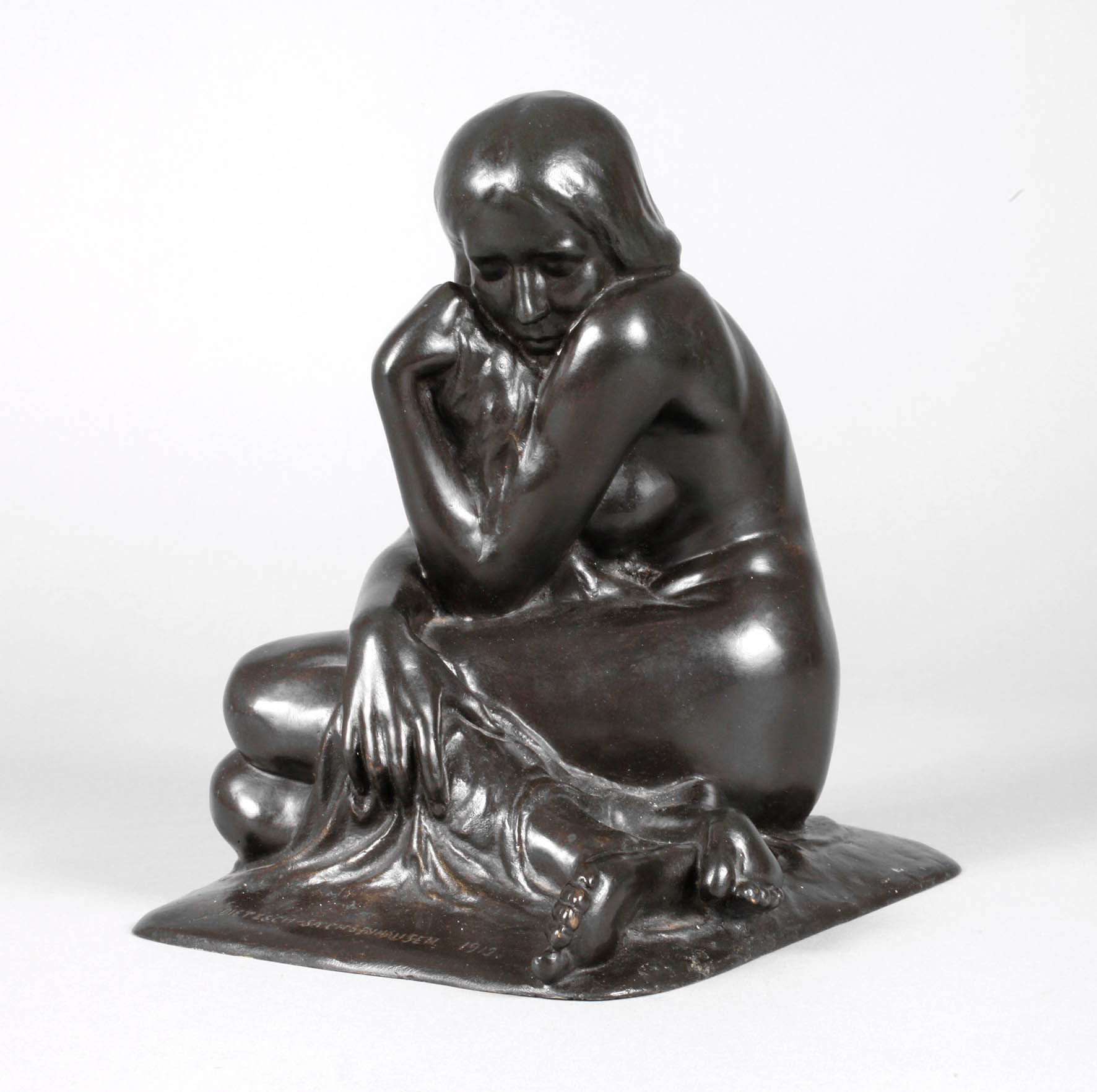 Hans Dietzsch-Sachsenhausen, Kauerndes Mädchen