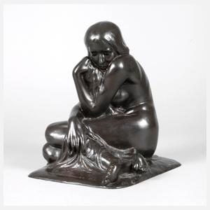 Hans Dietzsch-Sachsenhausen, Kauerndes Mädchen