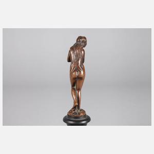 Kleinbronze Akt einer Jugendstilschönheit