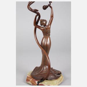 Figürlicher Lampenfuß Jugendstil