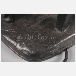 Charles Vital-Cornu, figürlicher Lampenfuß ”Siffleur”