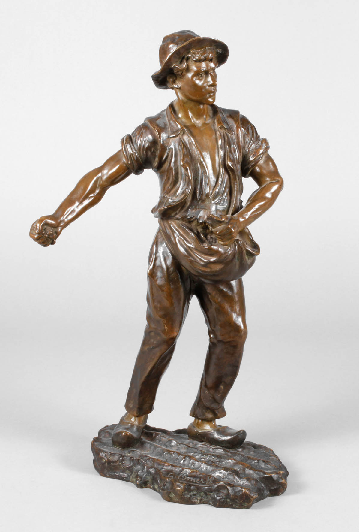 Georges Omerth, Bauer bei der Saat