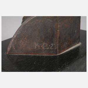 Monogrammist K.B., stehender Mädchenakt