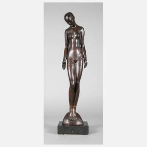 Monogrammist K.B., stehender Mädchenakt