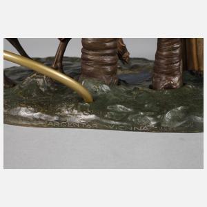 Figürliche Tischlampe Argentor-Werke Rust & Hetzel