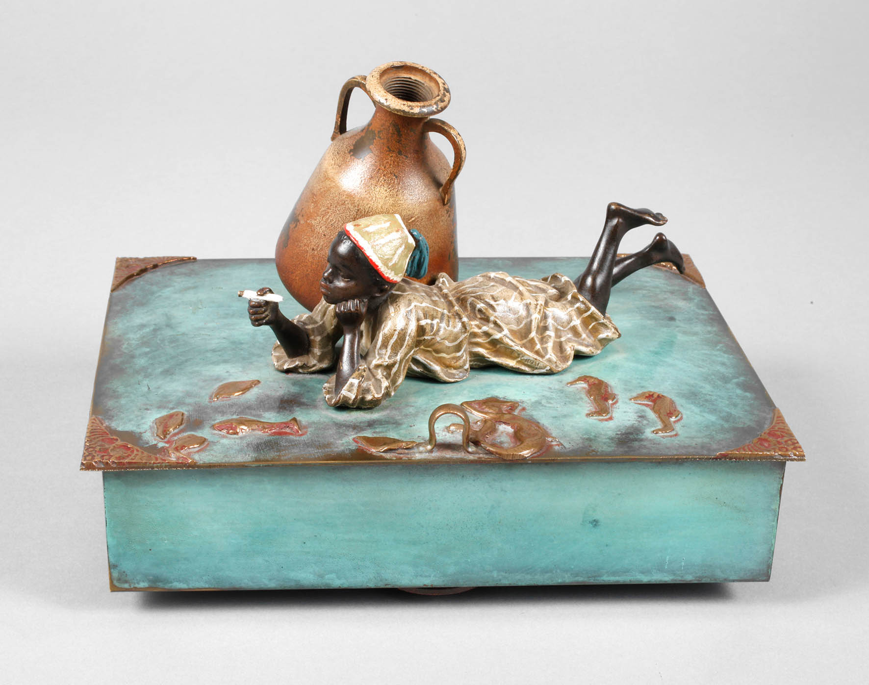 Wiener Bronze rauchender Orientale