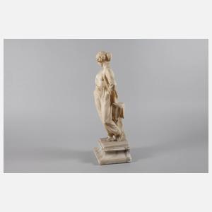Mädchenhalbakt Alabaster