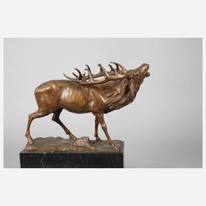 Ferdinand Lugerth röhrender Hirsch