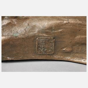 Japan große Tigerplastik mit Schlange