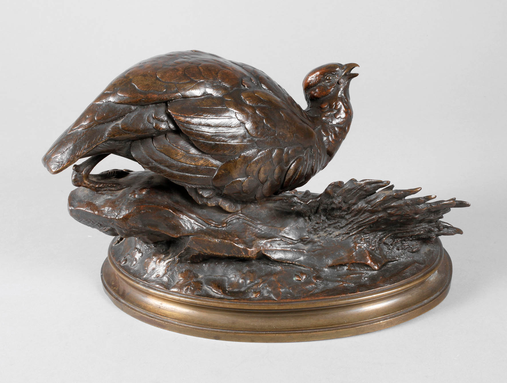 Louis-Émile Cana, Rebhuhn im Blattwerk