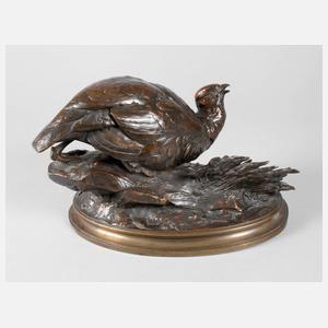 Louis-Émile Cana, Rebhuhn im Blattwerk