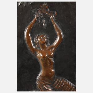 Egidio Casagrande, Wandplatte Kupfer