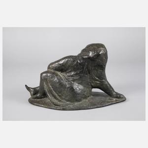 Gregor Kruk, sitzende Bäuerin