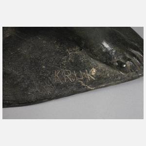 Gregor Kruk, sitzende Bäuerin