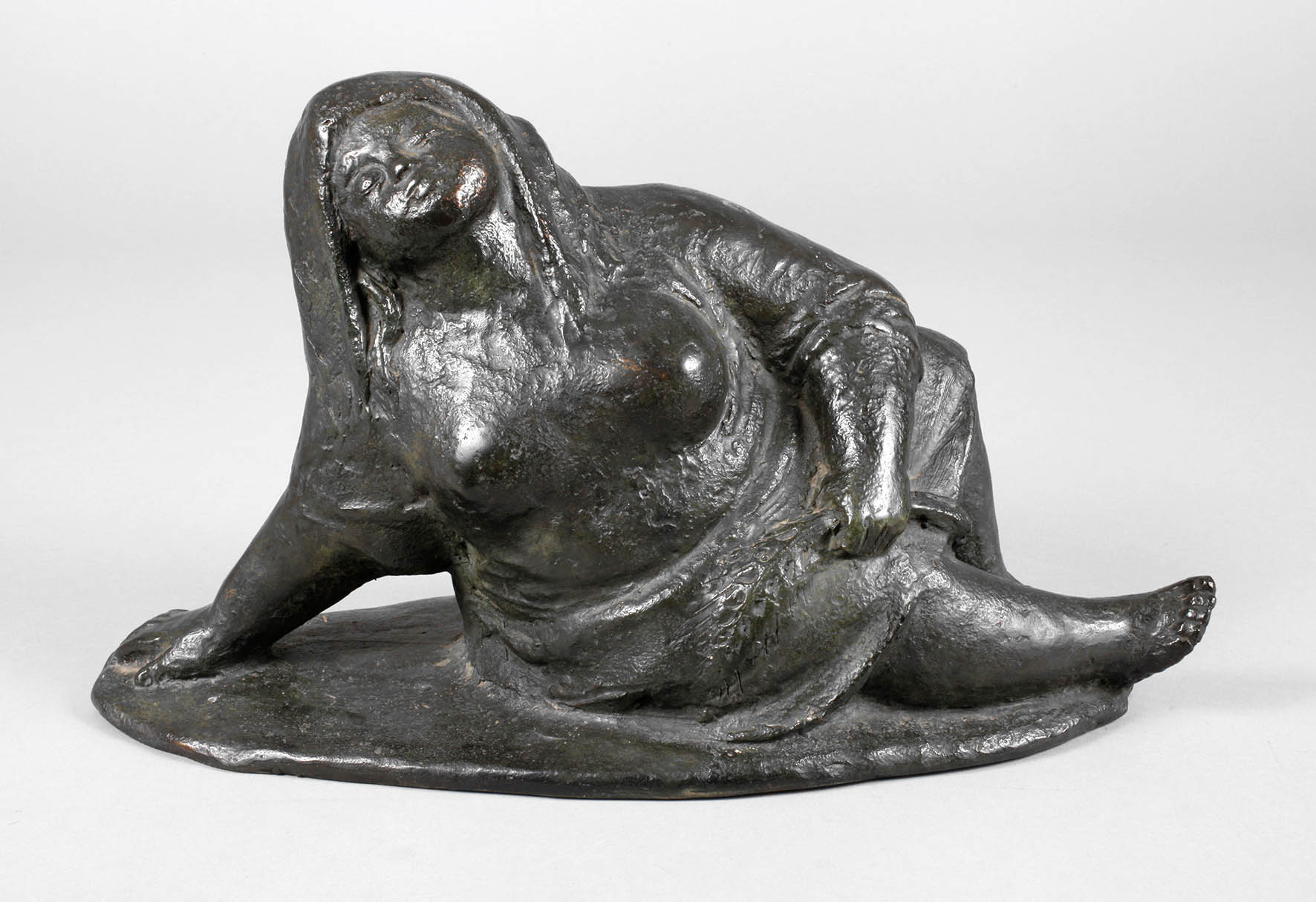 Gregor Kruk, sitzende Bäuerin