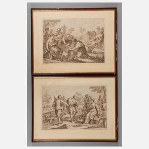 Francesco Bartolozzi, Paar Kupferstiche