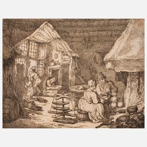 nach Adrien van Ostade, B?uerliches Interieur