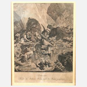 Johann Elias Ridinger, B?renjagdszene