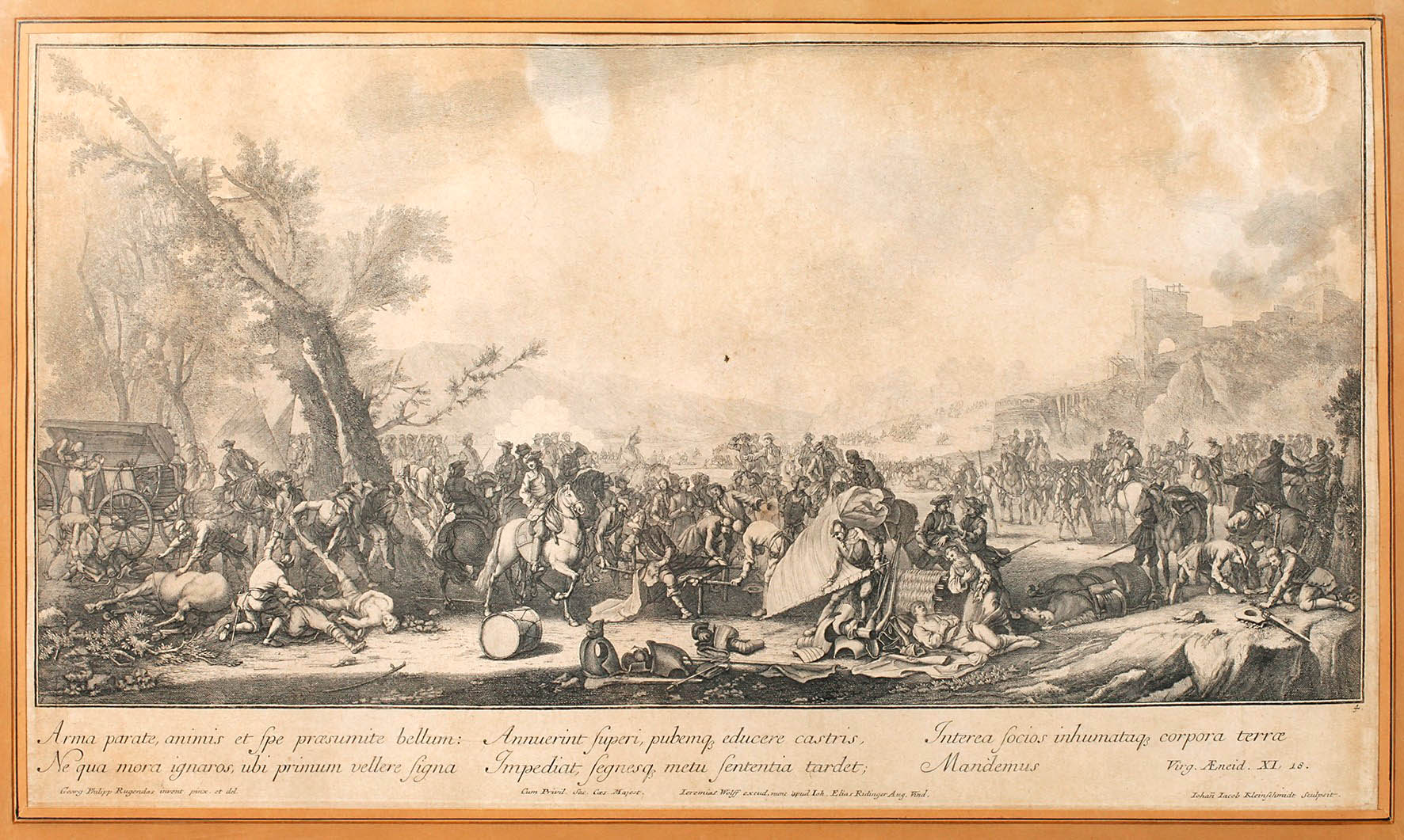 Johann Jakob Kleinschmidt, nach Georg Philipp Rugendas d. ?. ?Soldaten im Lagerg