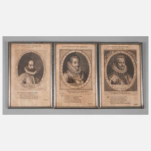 Domenicus Custos, Drei Herscherportraits