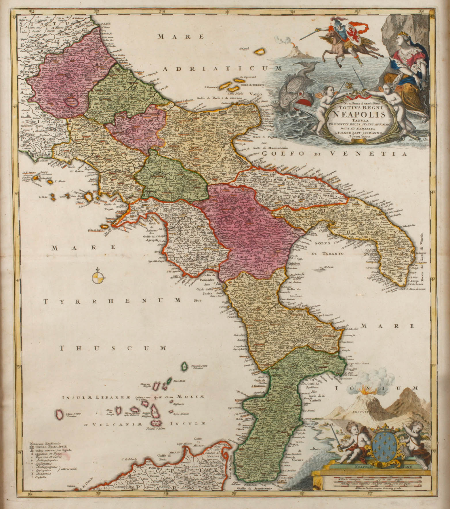 Johann Baptist Homann, Karte S?ditalien