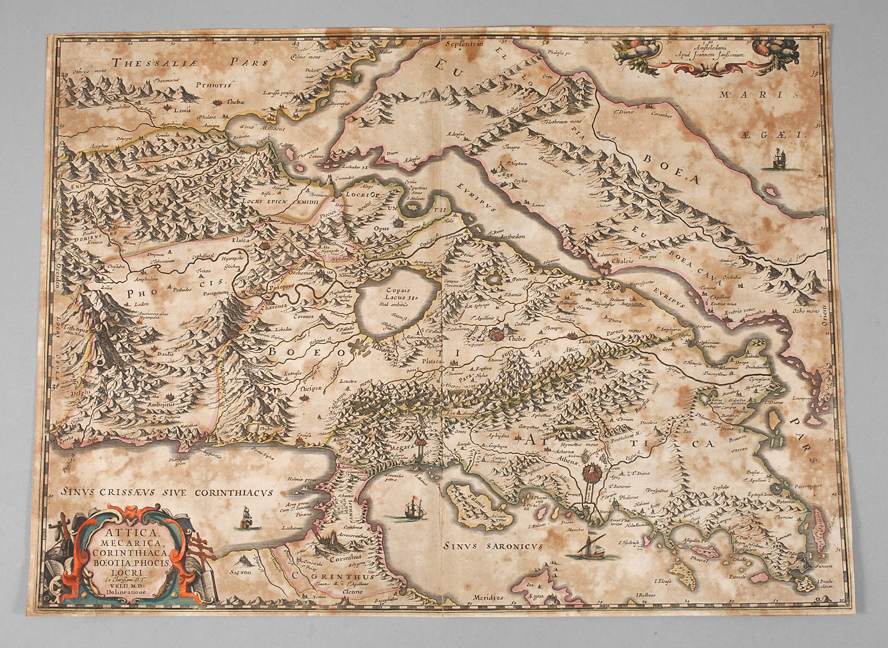 Johannes Janssonius, Karte Griechenland