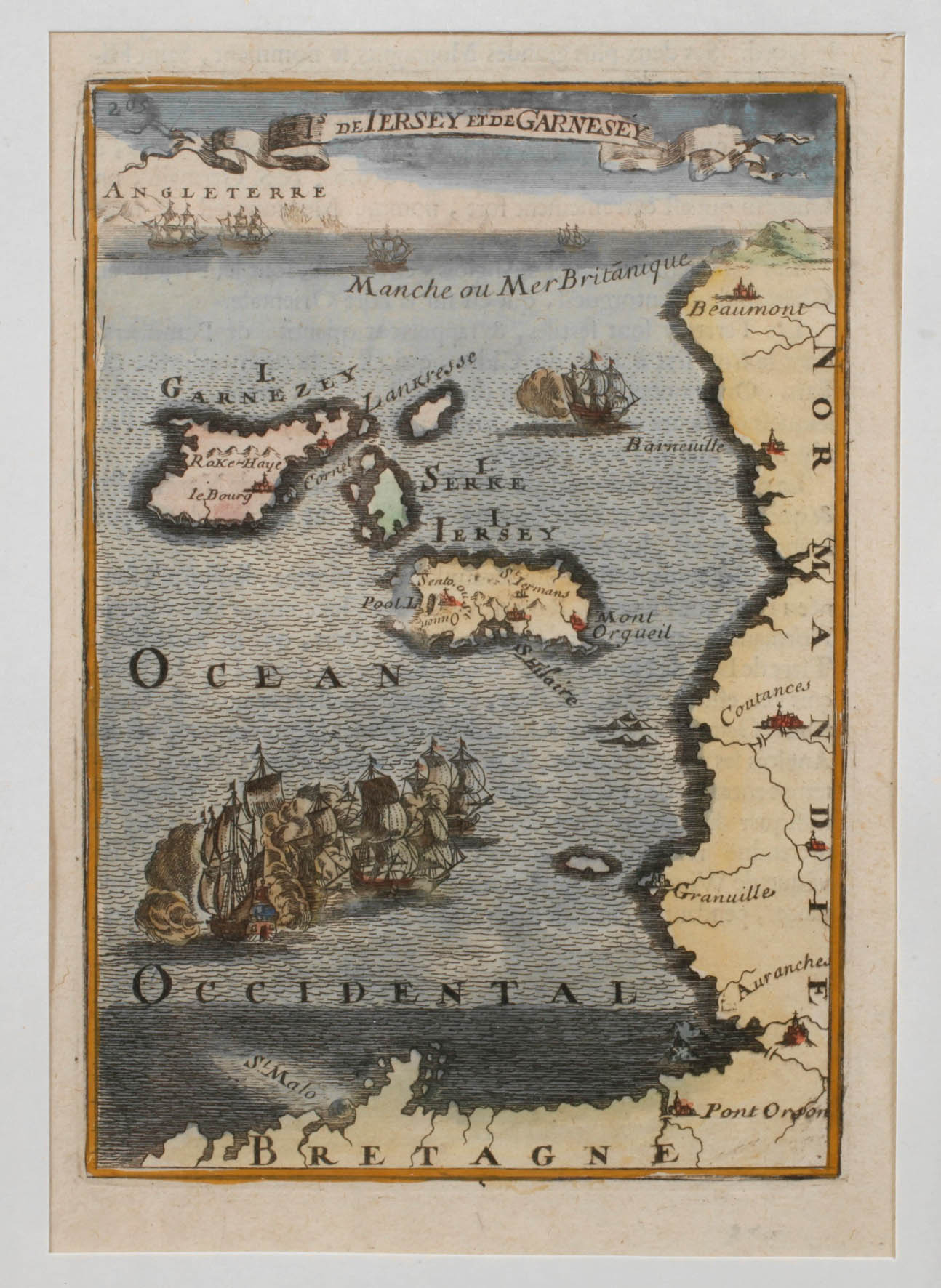 Alain Manesson-Mallet, Karte Kanalinseln