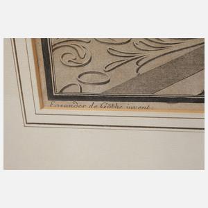 Johann Matth?us Merian, Ansicht Schloss Charlottenburg nach G?the