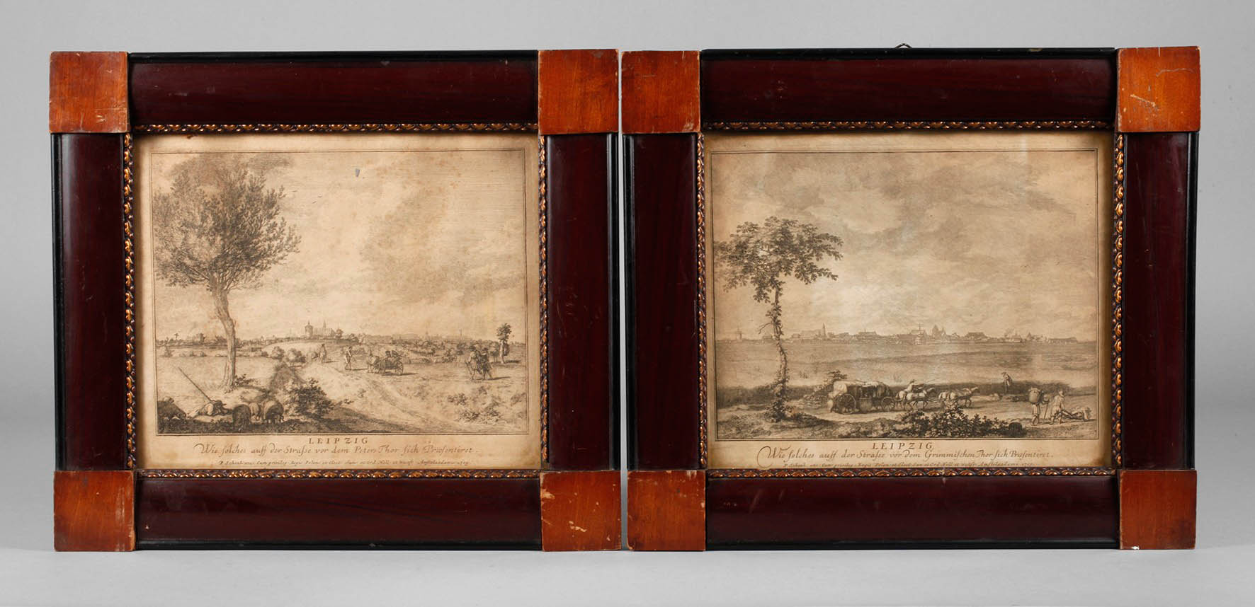 Pieter Schenk der ?ltere, Zwei Ansichten Leipzig