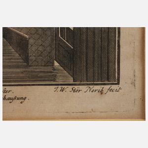 Johann Wilhelm St?r, ”Prospekt der Fleischbr?cken in N?rnberg”