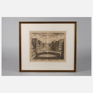 Johann Wilhelm St?r, ”Prospekt der Fleischbr?cken in N?rnberg”