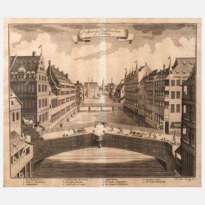 Johann Wilhelm St?r, ”Prospekt der Fleischbr?cken in N?rnberg”
