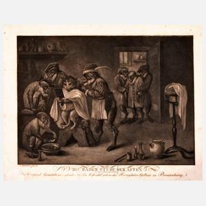 Karl Schr?der, nach David Tenniers, ”Die Baderstube der Affen”