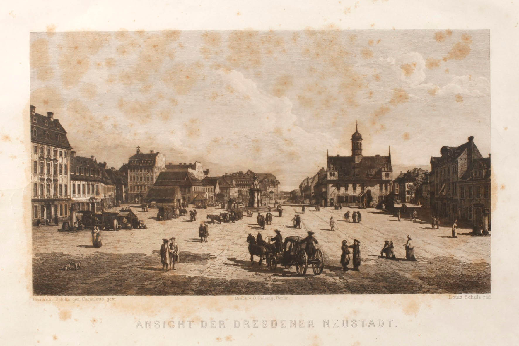 Louis Schulz, ”Ansicht der Dresdener Neustadt”