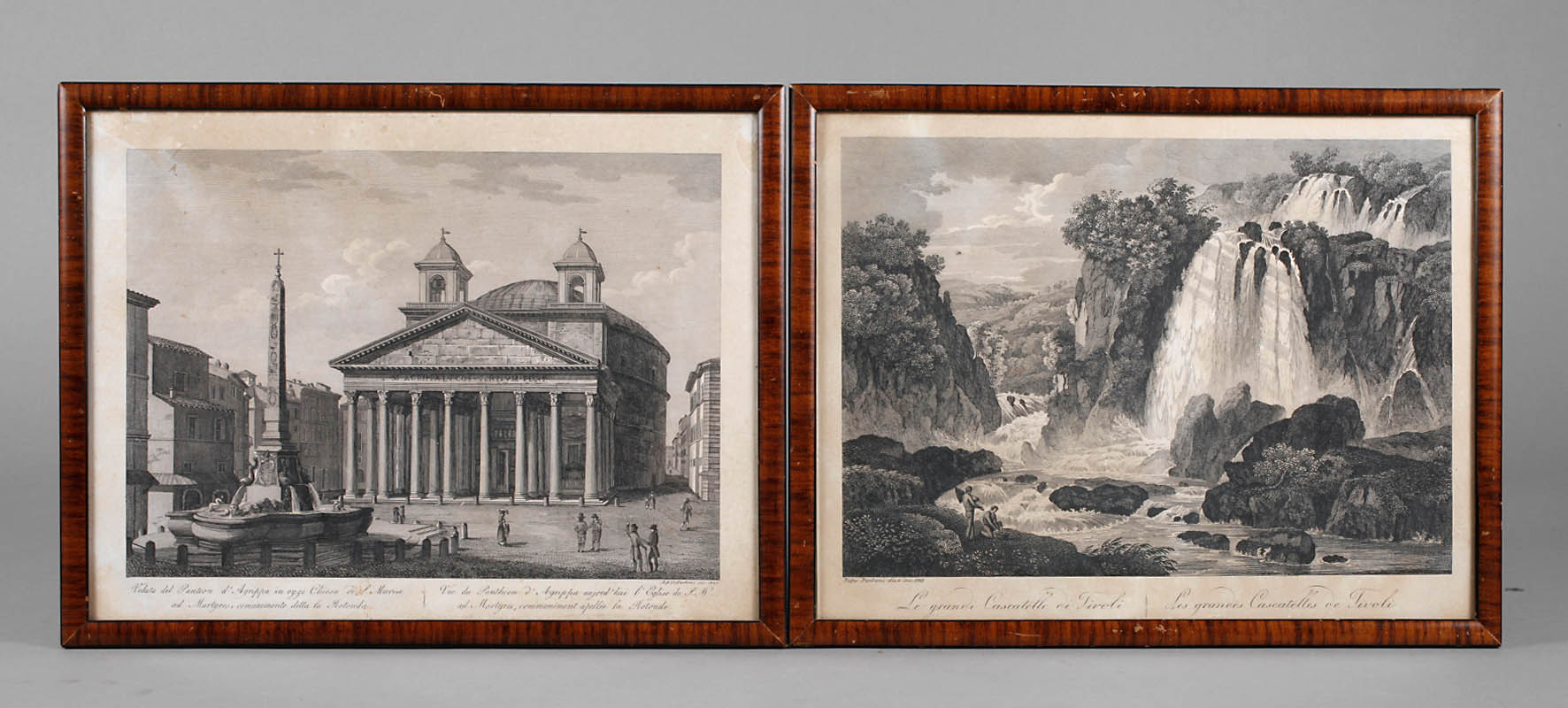Achille und Pietro Parboni, Pantheon in Rom und Tivoli