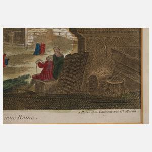 Guckkastenblatt antikes Rom